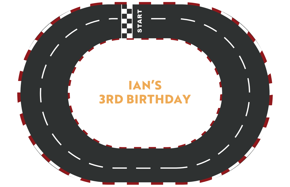 All Blue Race Cars Digital Party Bundle