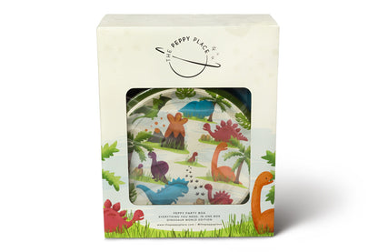 Peppy Party Box Dinosaur Birthday Party Decorations Set: Digital Bundle - Serves 12