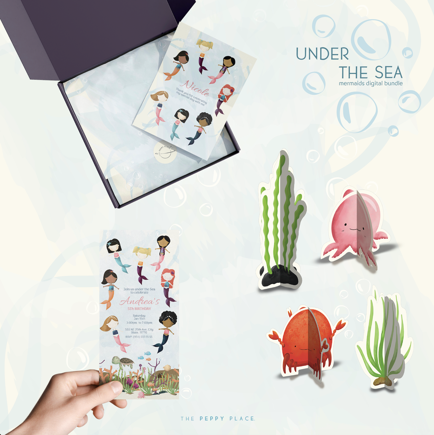 Under The Sea - Mermaids Digital Bundle